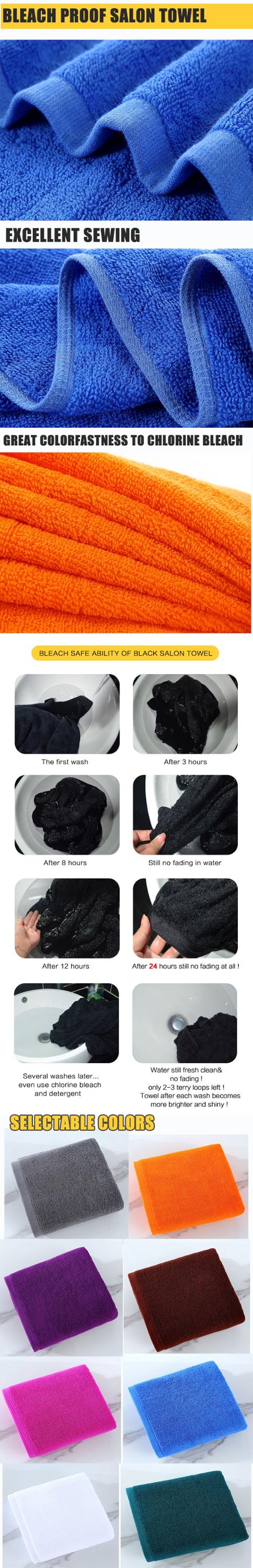 100% cotton bleach proof salon towel
