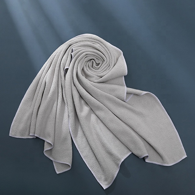 grey hair towel