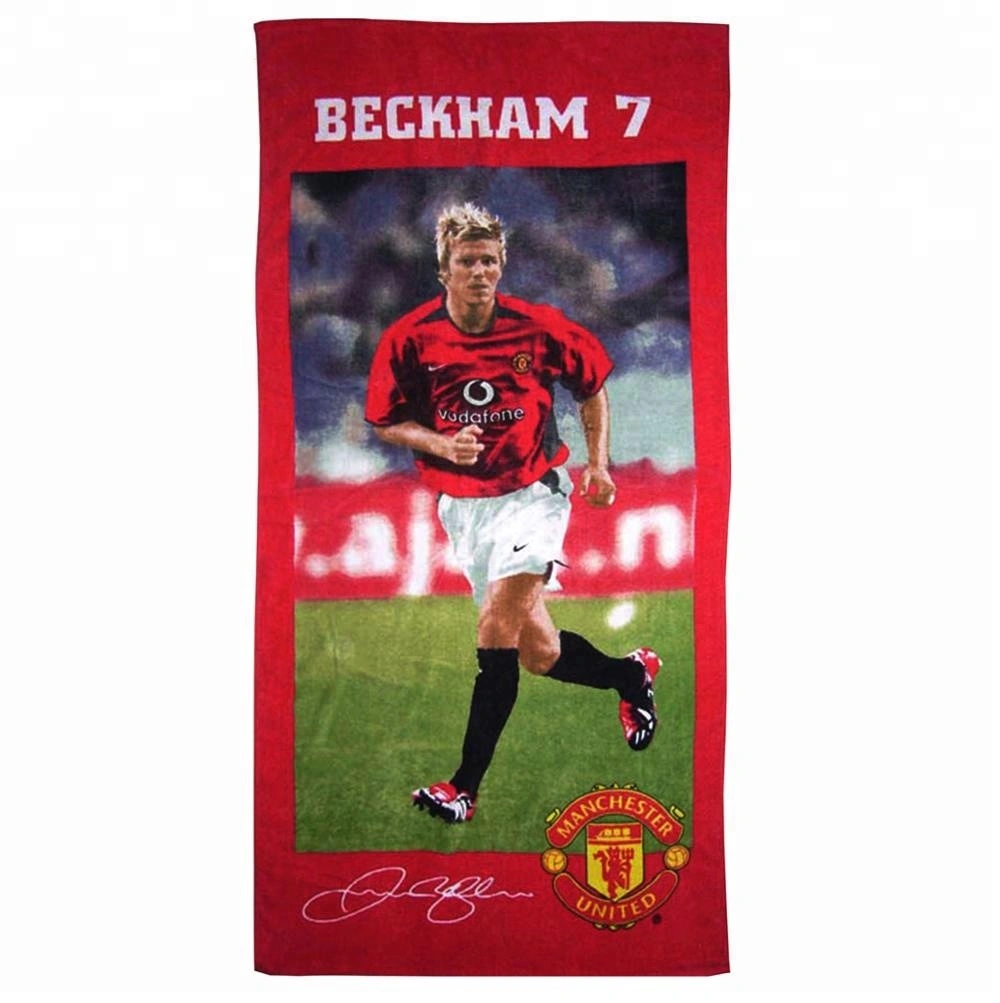 Manchester FC Beckham printed towel (1).jpg