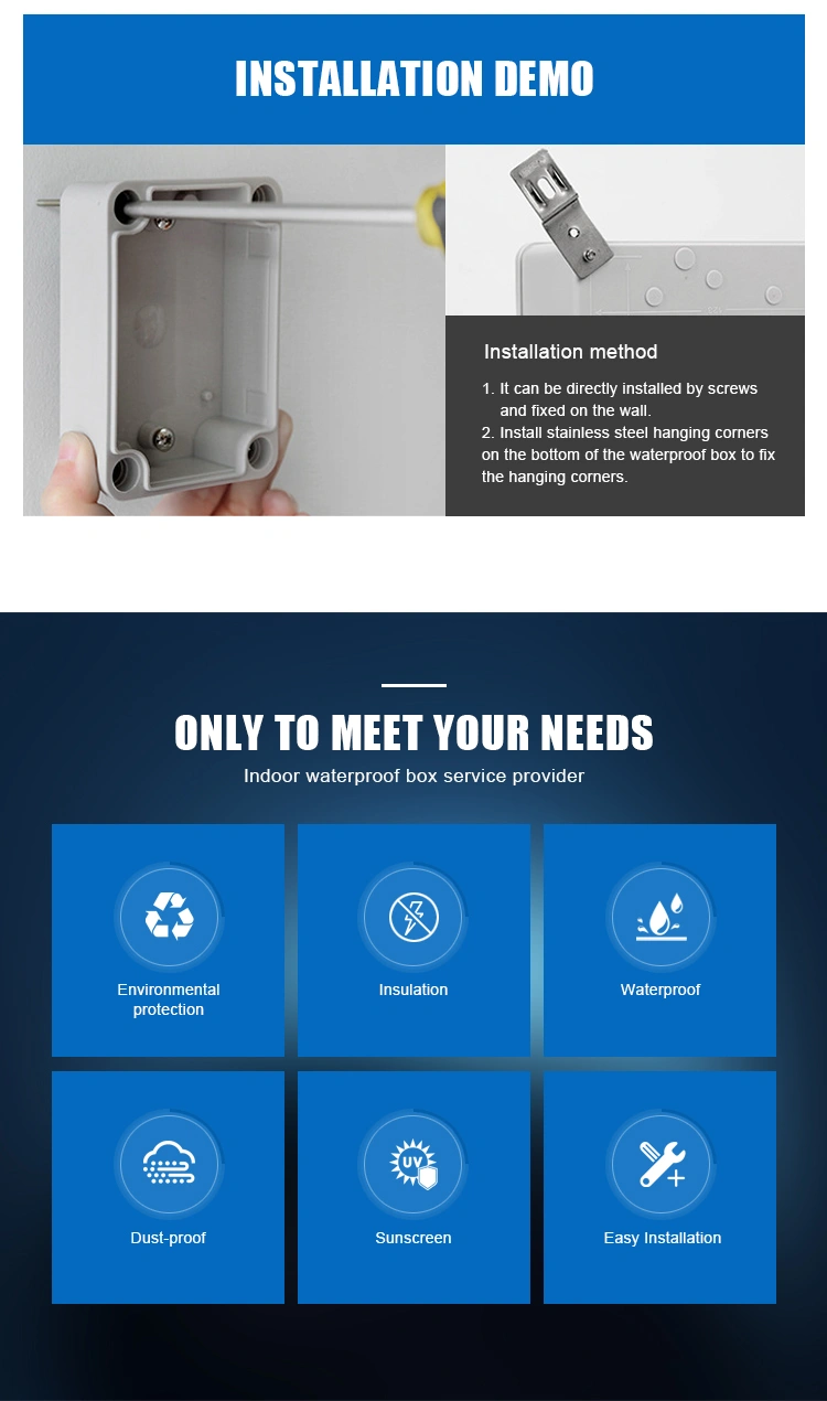 IP68 Waterproof ,PVC Outdoor Cable TV,Junction Box
