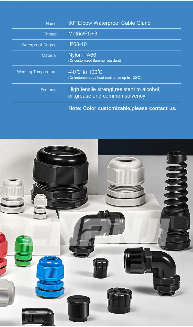 Manufacturer,90 degree union elbow,Plastic Cable Gland