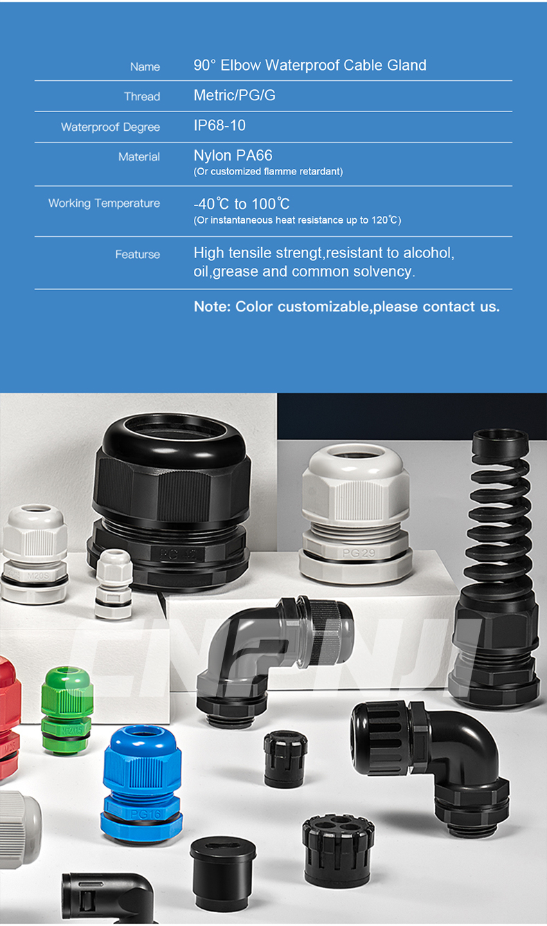 Manufacturer,right angle union,cable gland with CE certificate