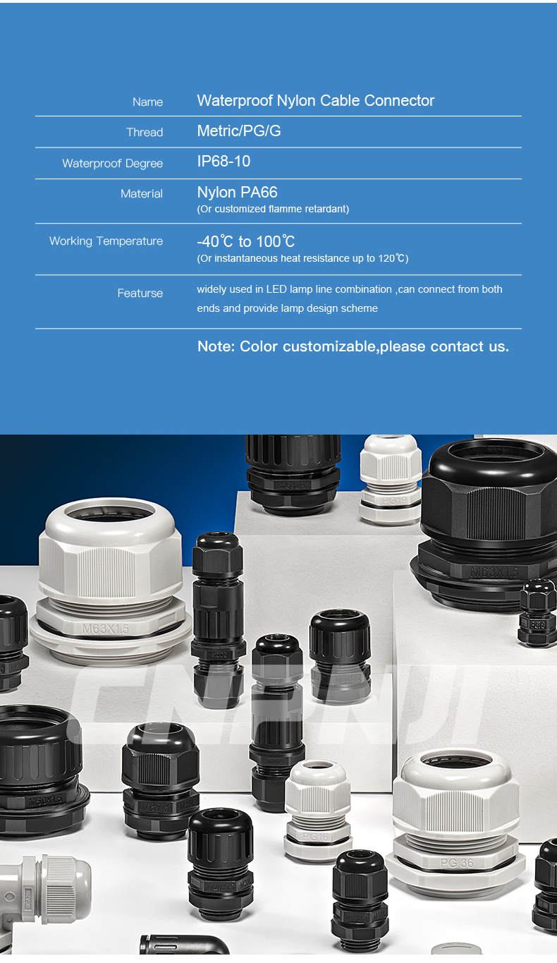 PG7 High quality,Two Wire ,Waterproof Connector