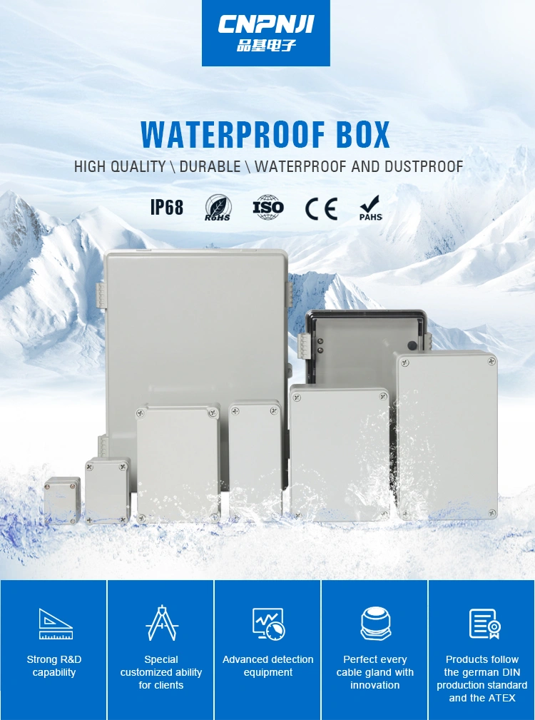 Manufacturer Outdoor Plastic IP66 Electrical Waterproof Junction Box 6 terminal junction box