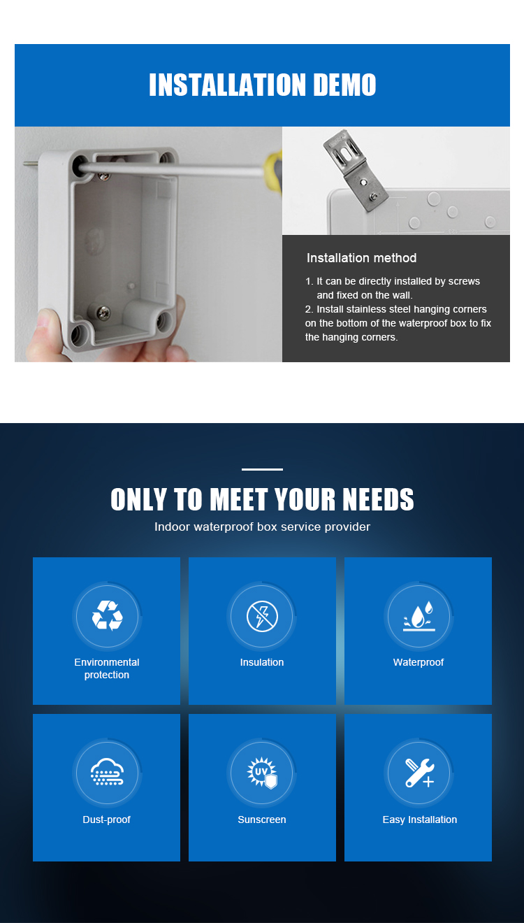 IP65 Cable Switch,Plastic Electronic Enclosure,junction box wiring