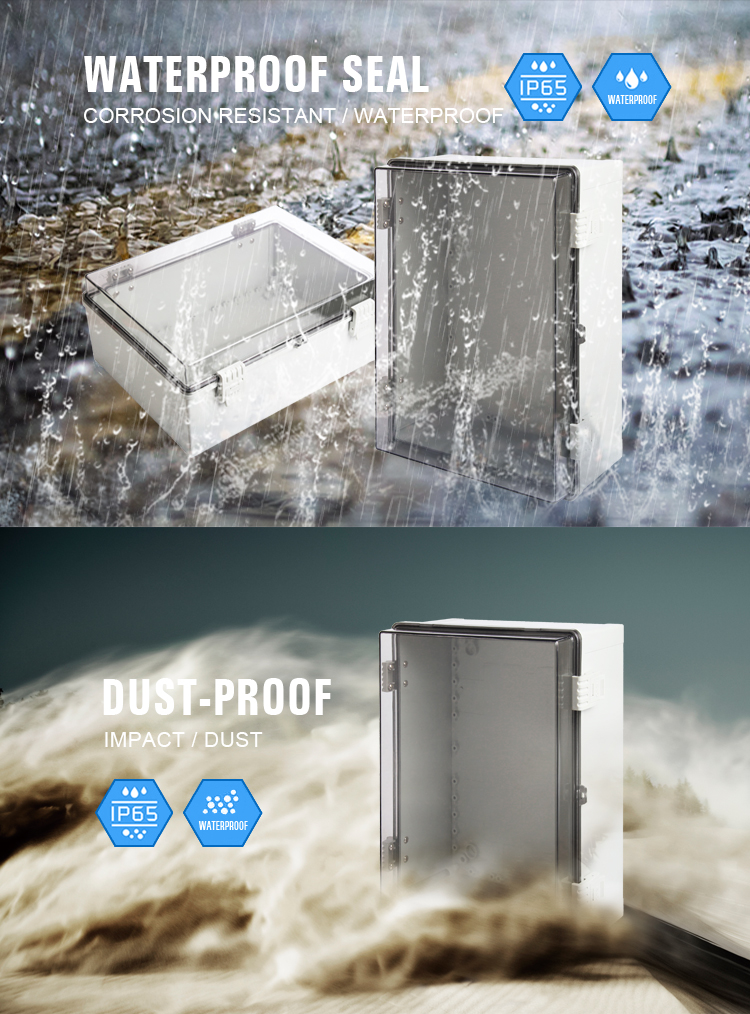 ABS Outdoor Plastic transparent cover,distribution board,polymer junction box