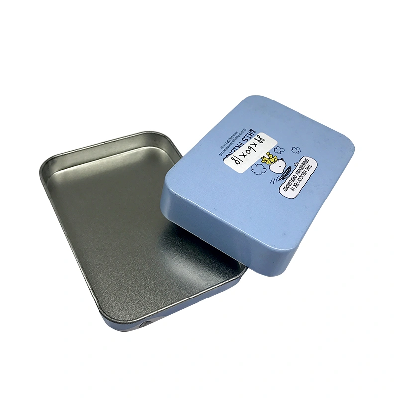 Custom rectangle tin boxes for premium vapor device, USB Flash Drive packaging box