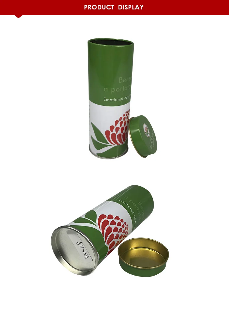 small round tin can and juice tin box packaging metal tin can