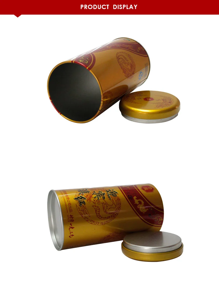 Oem Factory Wholesale Airtight Tea Cans Metal Custom Color Tea Tin Boxes