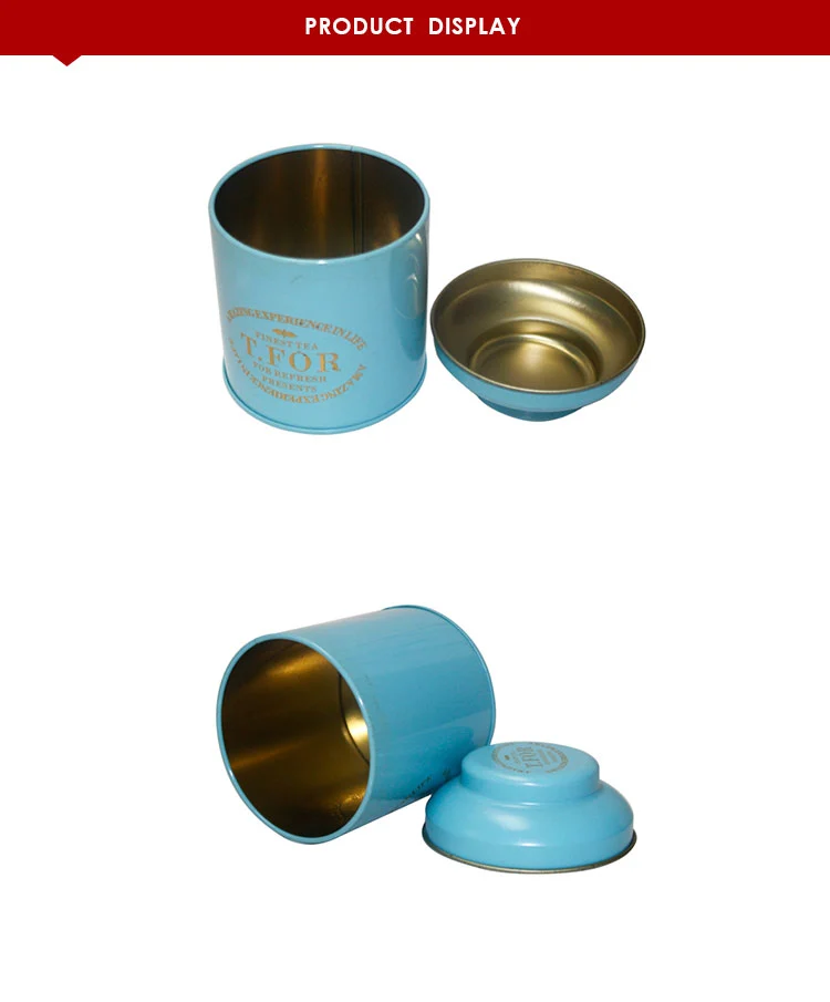 Factory wholesale custom metal tea tin can small 50g tea tin boxes
