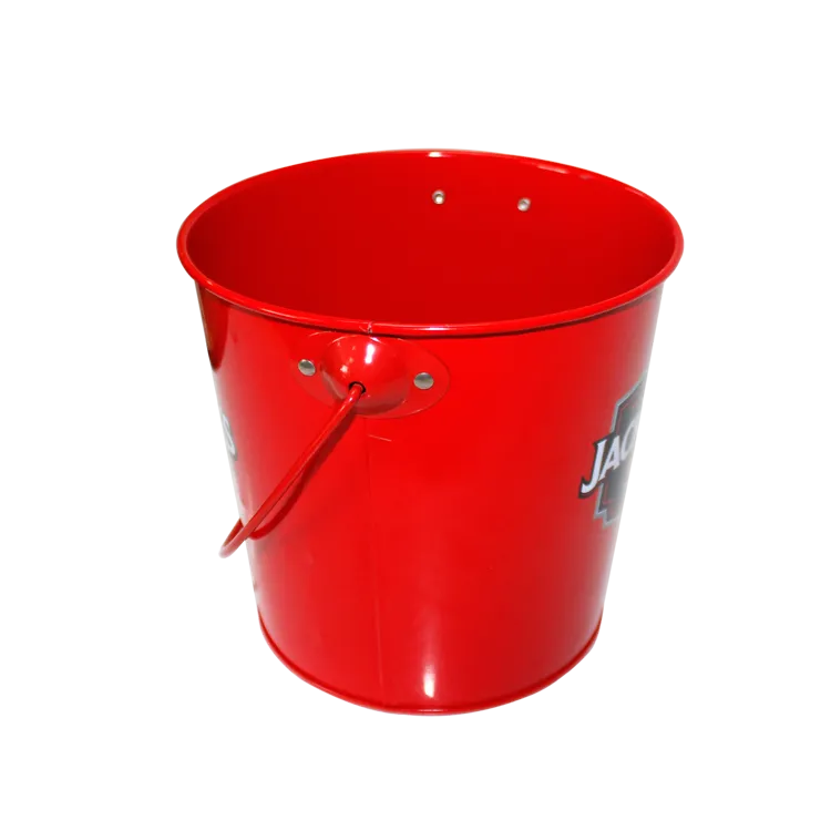 Custom printed metal ice bucket wholesale small metal beer buckets