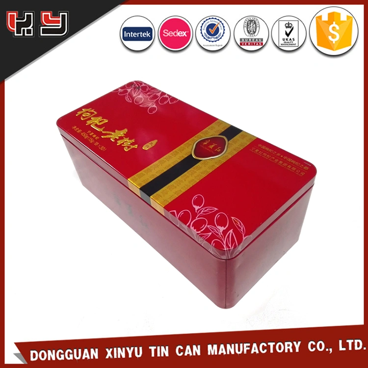 XinYu Rectangular tea Tin Can&rectangle metal box for tea packing