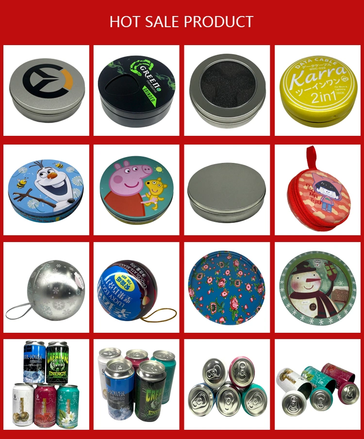 A Practical Round Tin Box With PVC Window For Packing Cake Cookie Gift