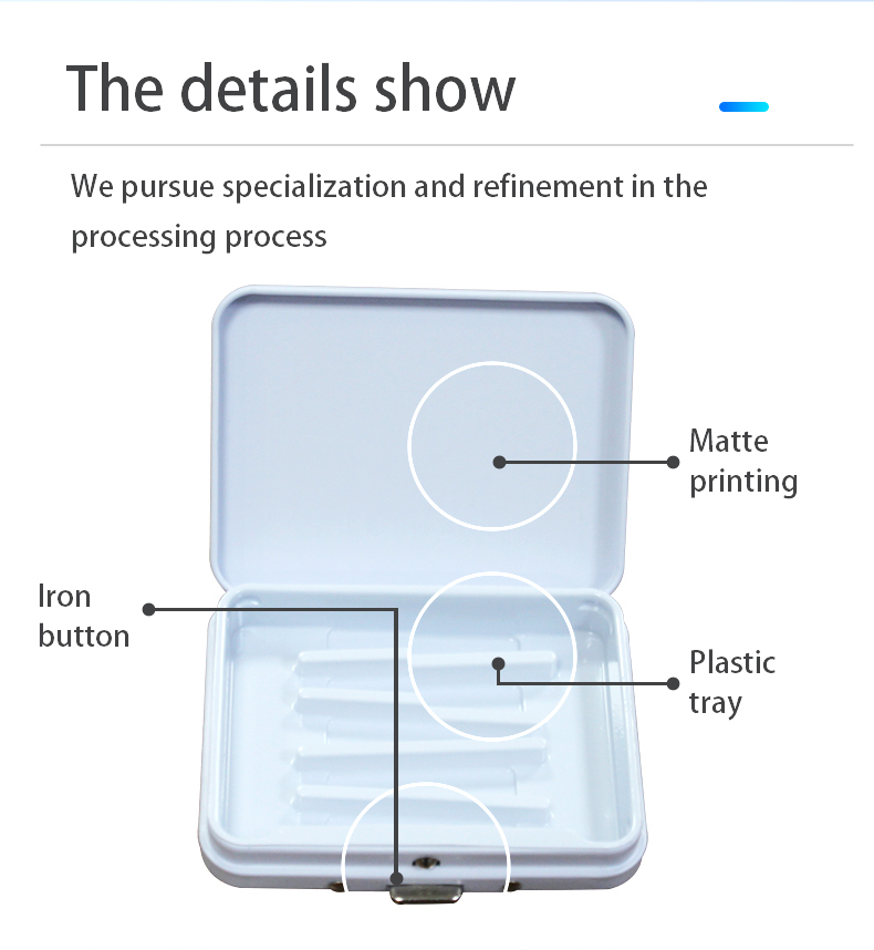 Food-grade square tin containers with child-proof lids, perfect for storing snacks or supplements securely.