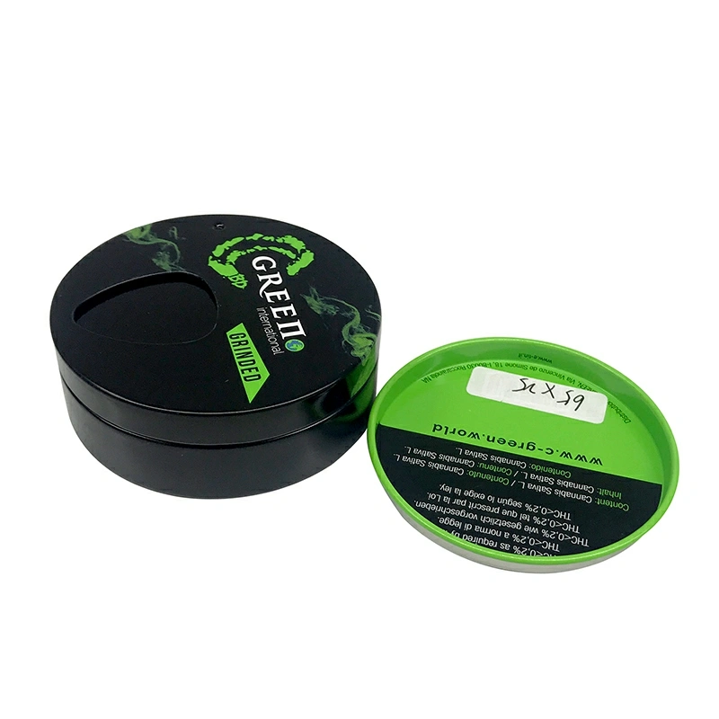 Minimalist black tin canister, combining industrial charm with practicality for kitchen or office organization.