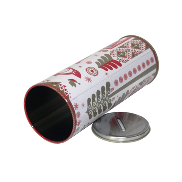 Vintage-style money tin box, combining classic charm with practical coin storage at home or office.