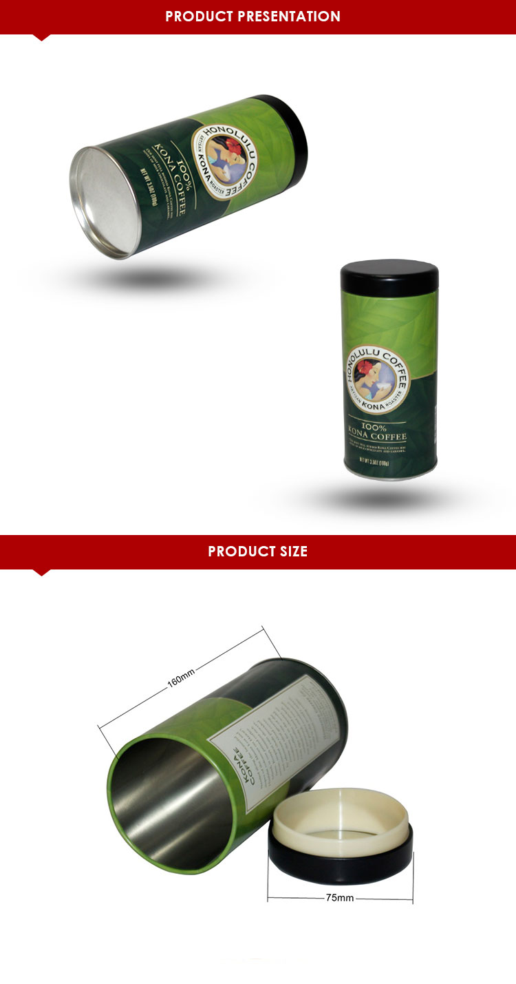 Minimalist Japanese-style tin can containing high-grade matcha, ideal for tea ceremonies or daily use.