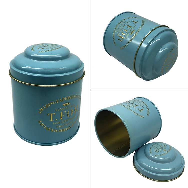Elegant metal tin holding aromatic Earl Grey, featuring a vintage design for tea enthusiasts.