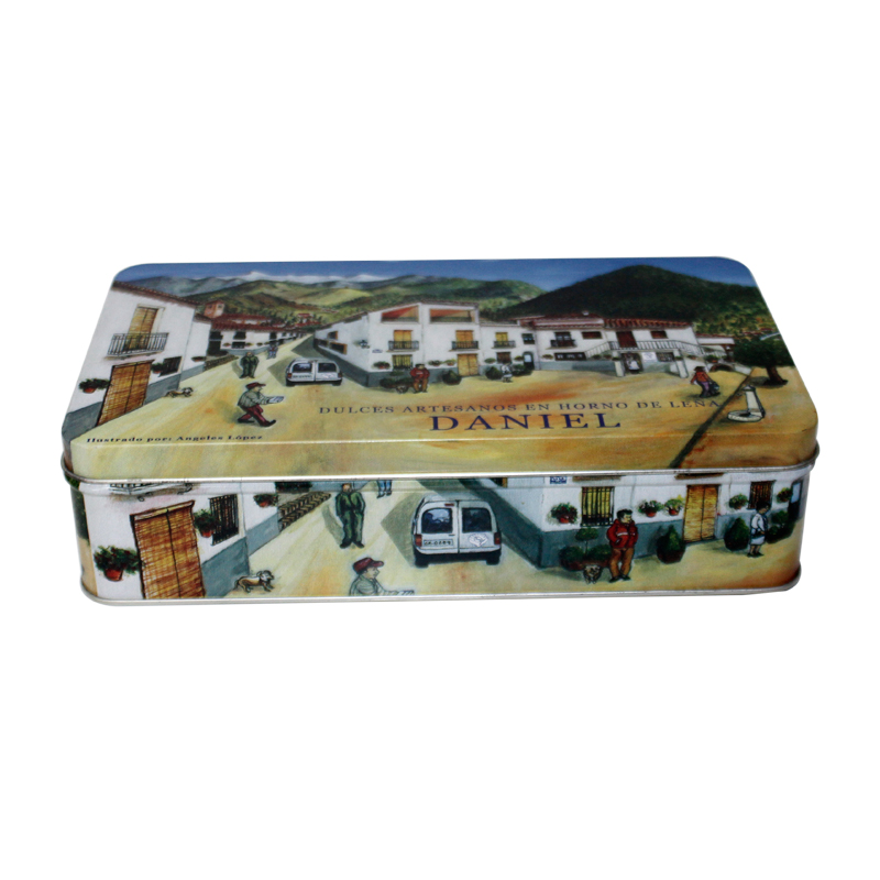 Traditional holiday cookie tins in bulk – charming reusable containers for gifts, baking, or seasonal promotions.