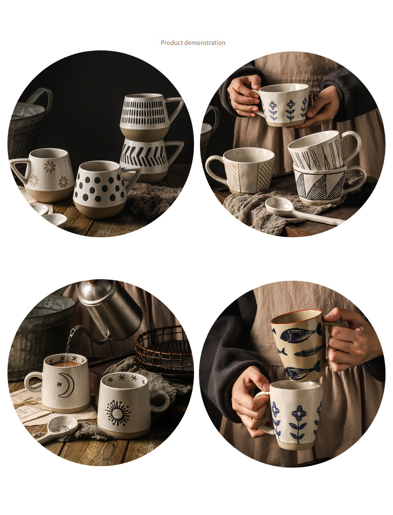 Stoneware Japanese Style hand painted mug manufacturer