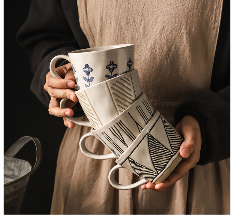 Stoneware Japanese Style hand painted mug manufacturer