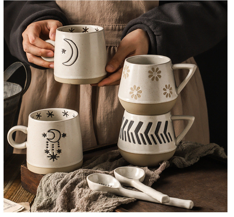 Stoneware Japanese Style hand painted mug manufacturer