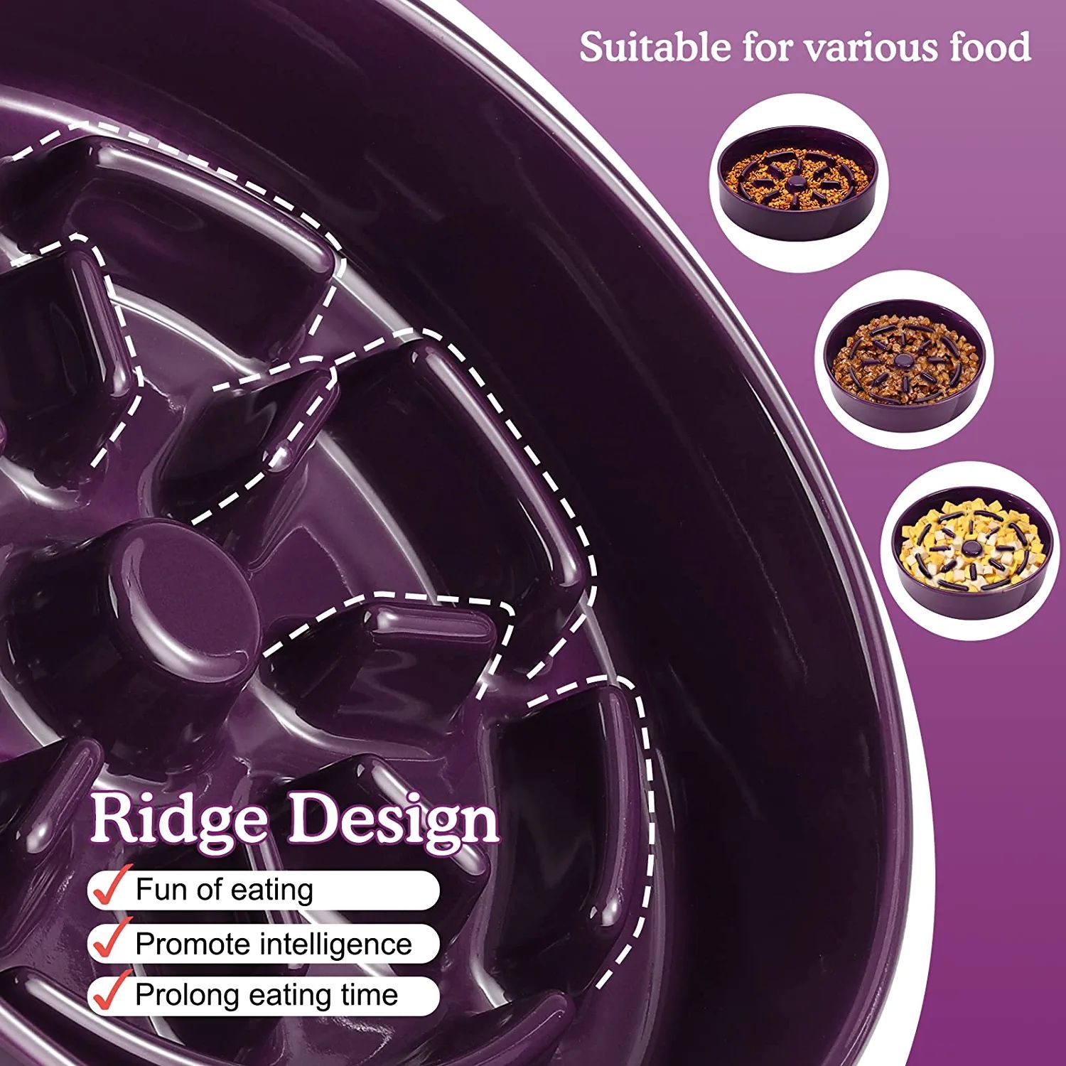Ceramic Anti Gulping Slow Eating Bowl manufacturer