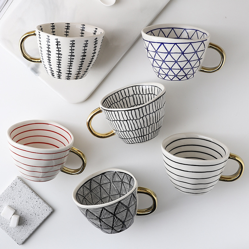 Hand Painted ceramic cafe cup manufacturer