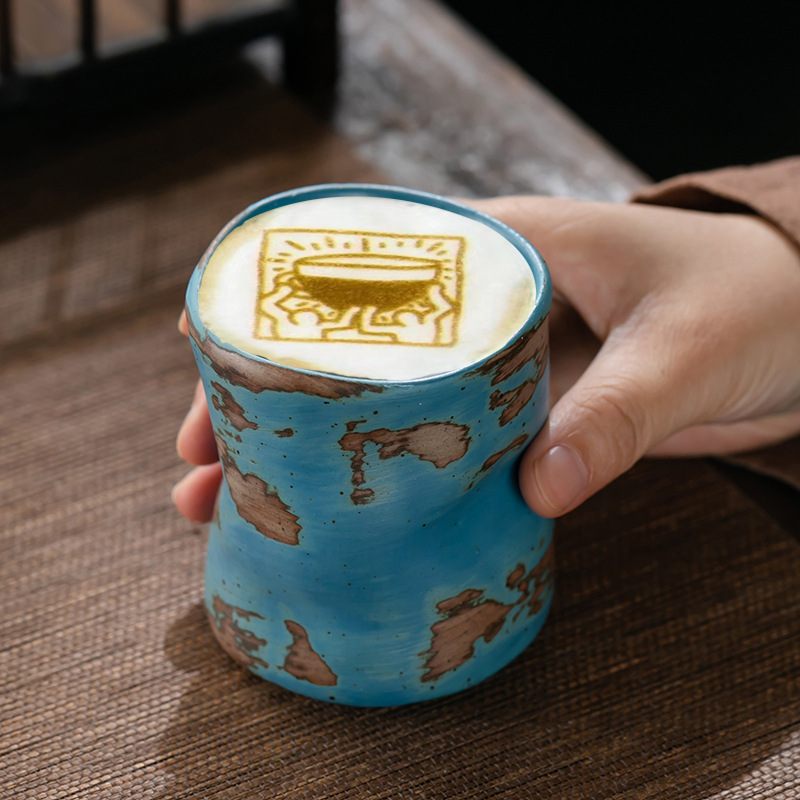 Vintage Japanese Explosive Ceramic Glazed Cup Manufacturer