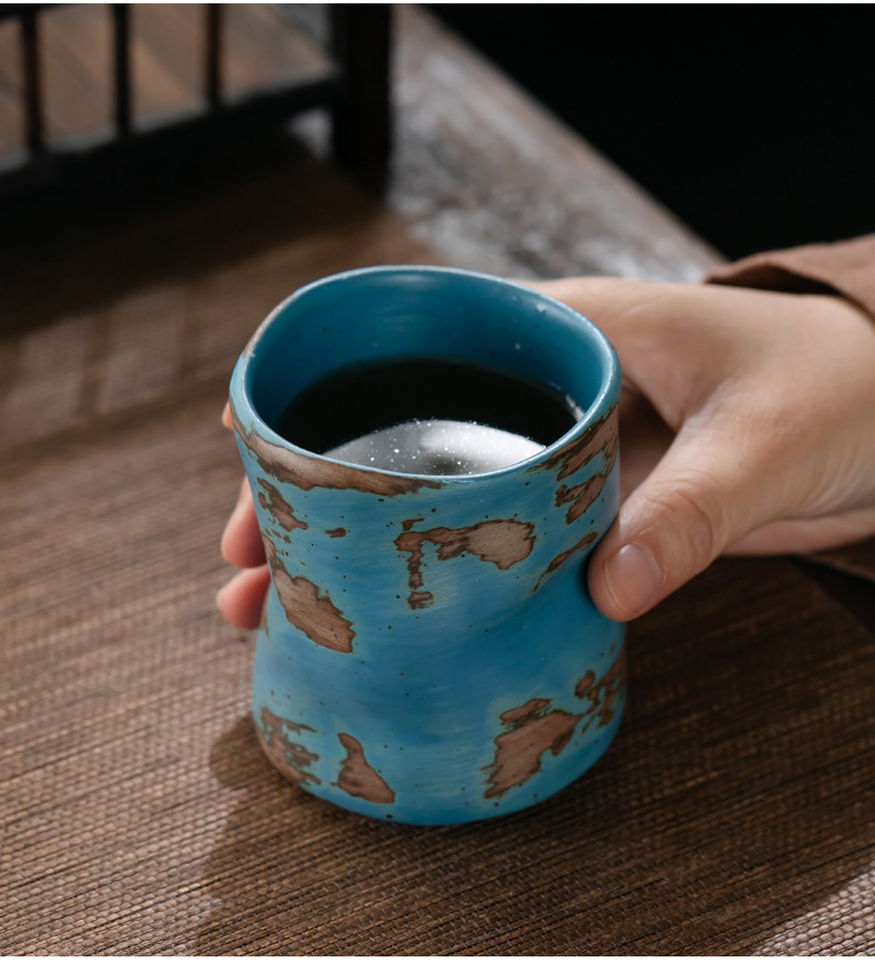 Vintage Japanese Explosive Ceramic Glazed Cup Manufacturer