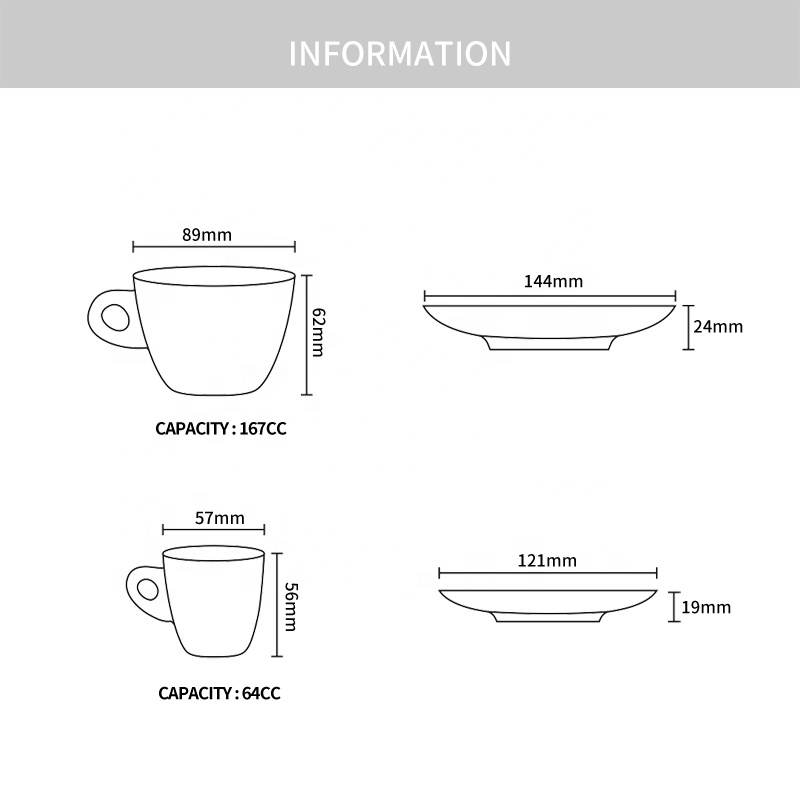 Italian Blank Espresso Cup manufacturer