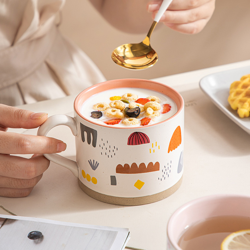 Retro ceramic cafe cup manufacturer