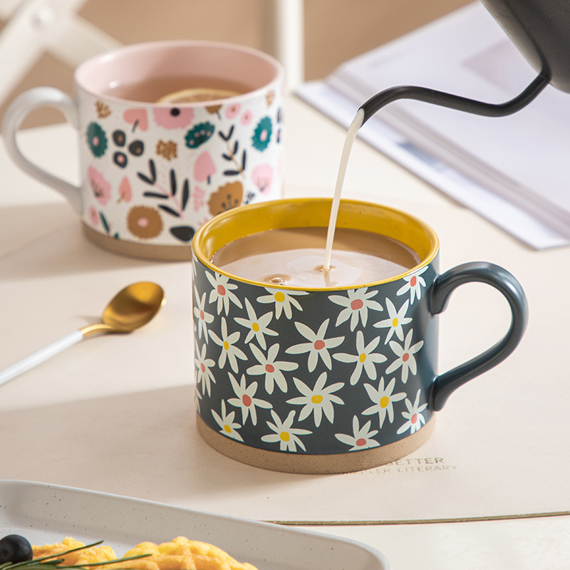 Retro ceramic cafe cup manufacturer