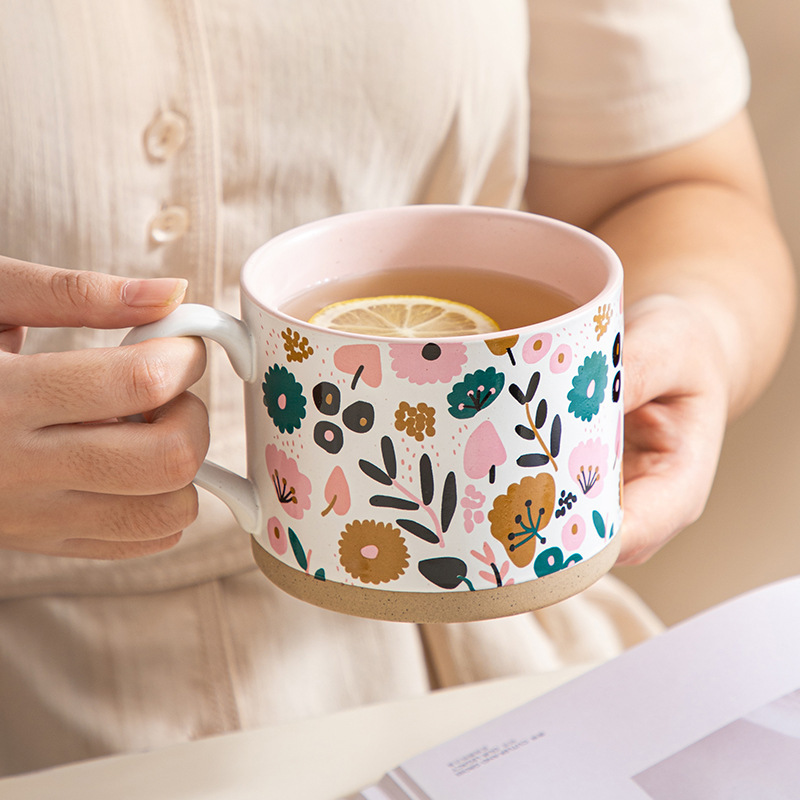Retro ceramic cafe cup manufacturer