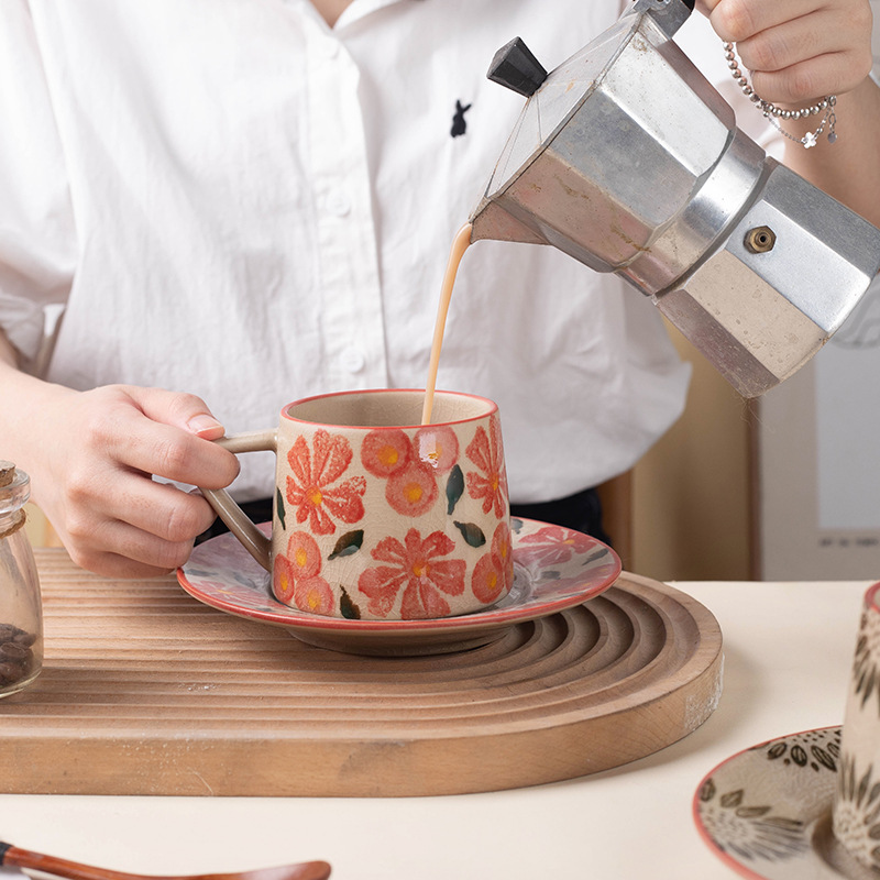 Retro porcelain mug set manufacturer
