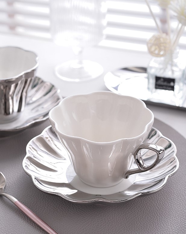 Electroplated Silver Tea Cup Set Manufacturer