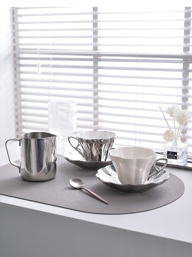 Electroplated Silver Tea Cup Set Manufacturer