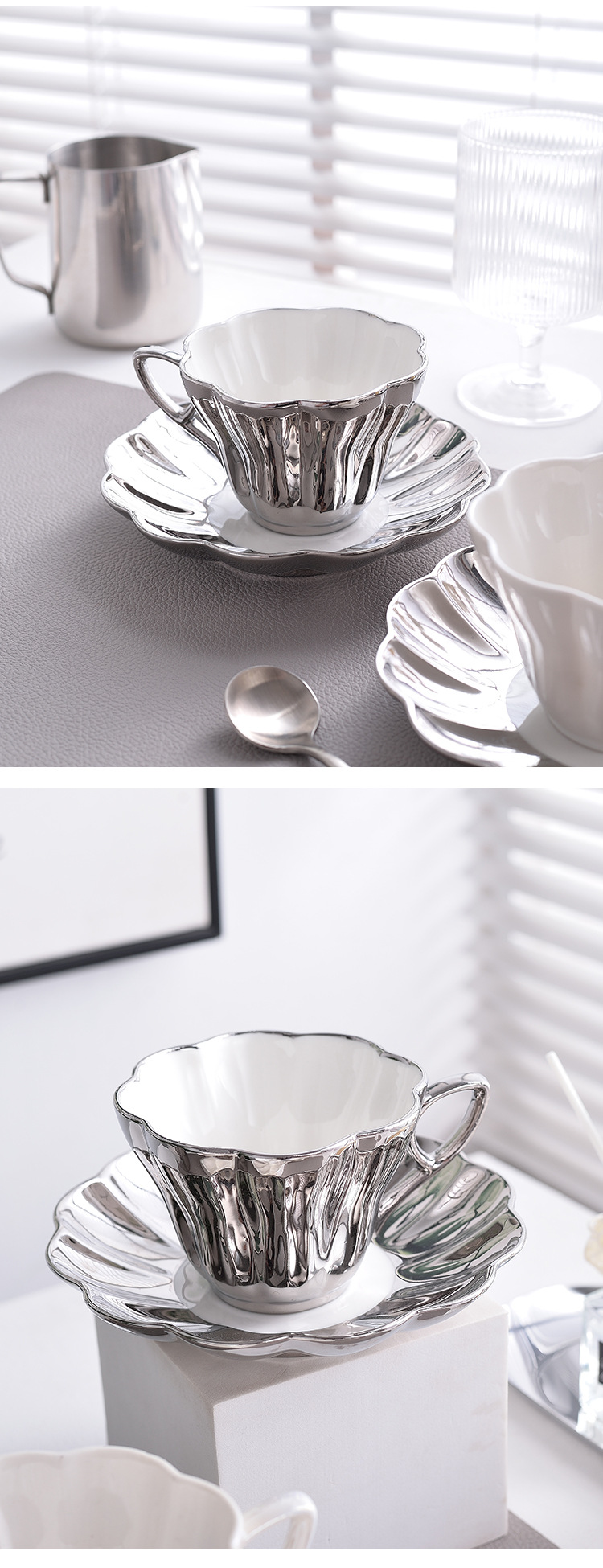 Electroplated Silver Tea Cup Set Manufacturer