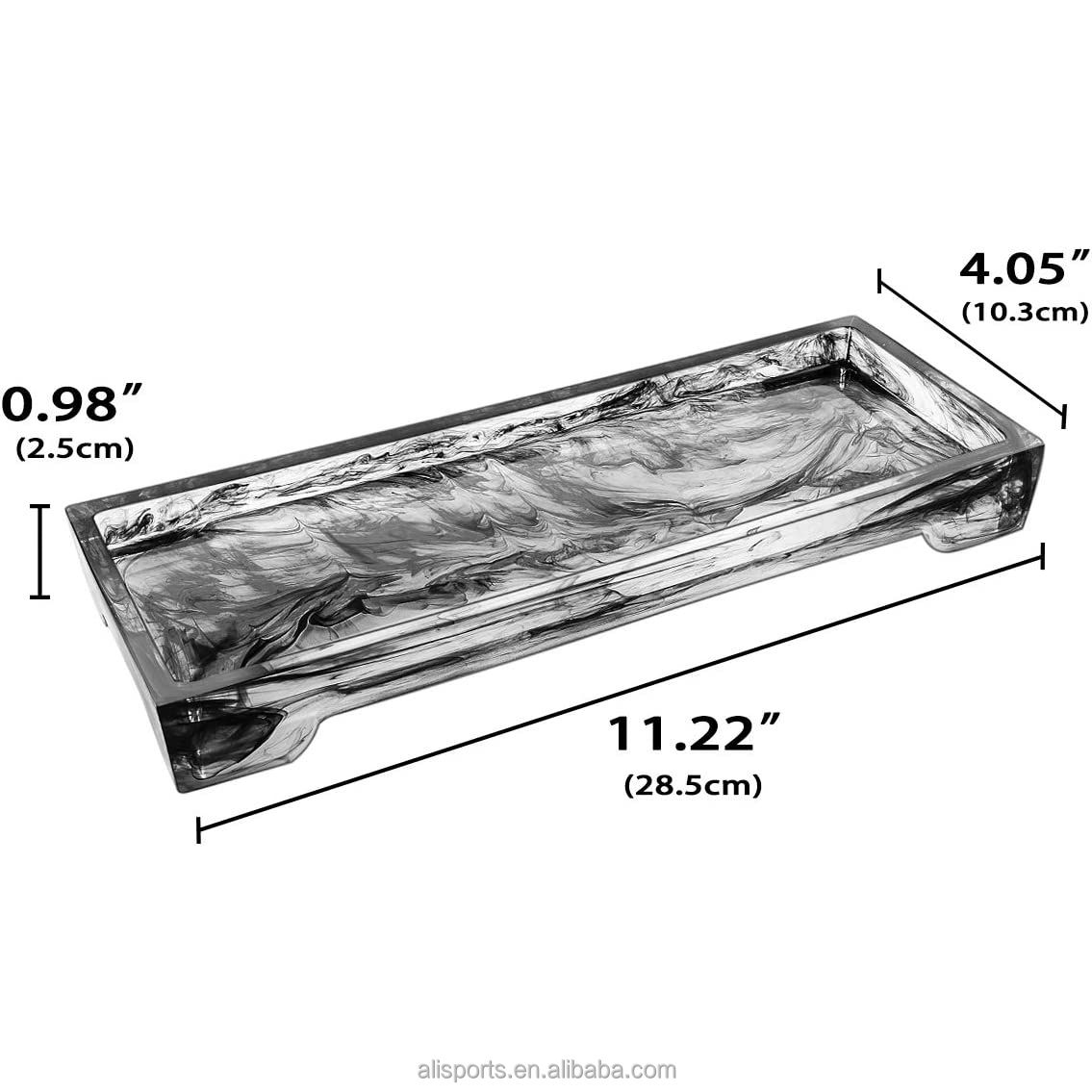 Clear Black Catchall Dresser Tray Decor Manufacturer
