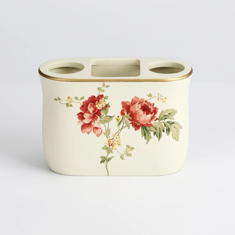 Yellowish Rose Resin Bathroom Accessories Manufacturer