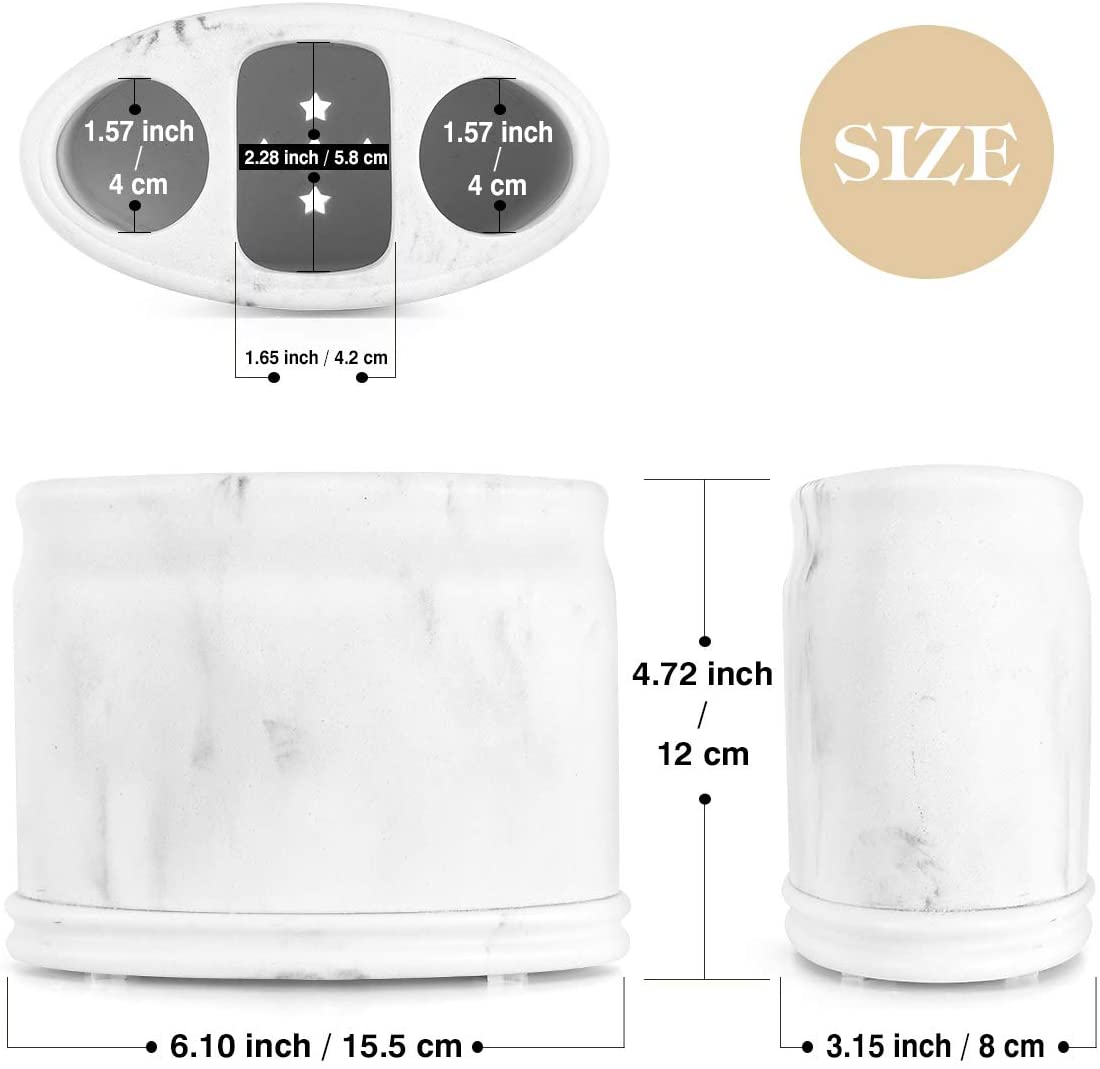 Resin Marble Pattern Toothbrush Stand Manufacturer