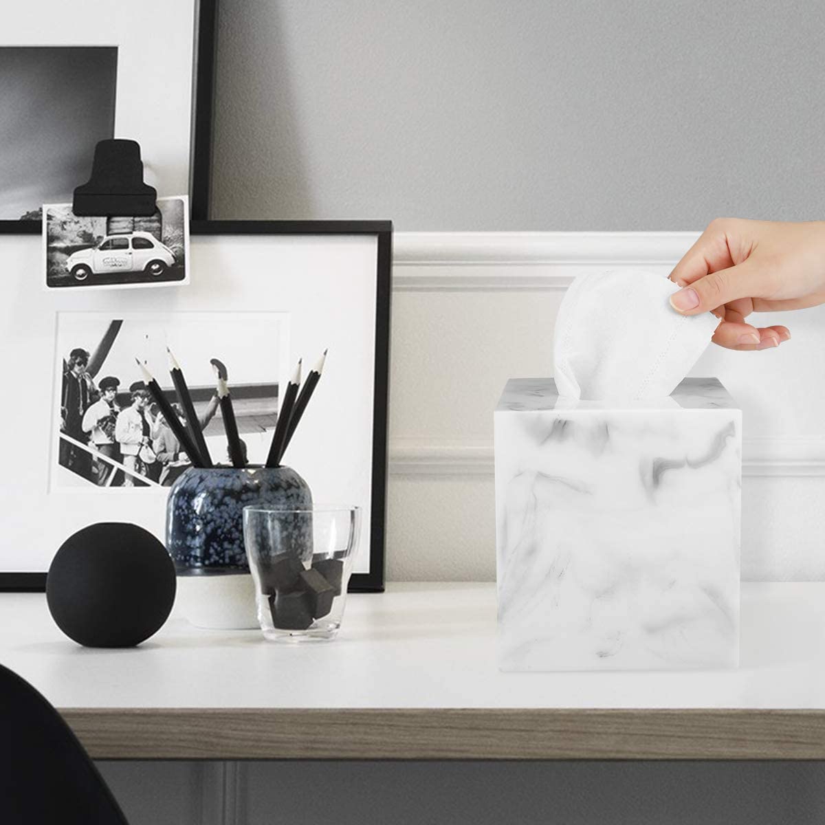 Modern Square Resin Tissue Box Manufacturer