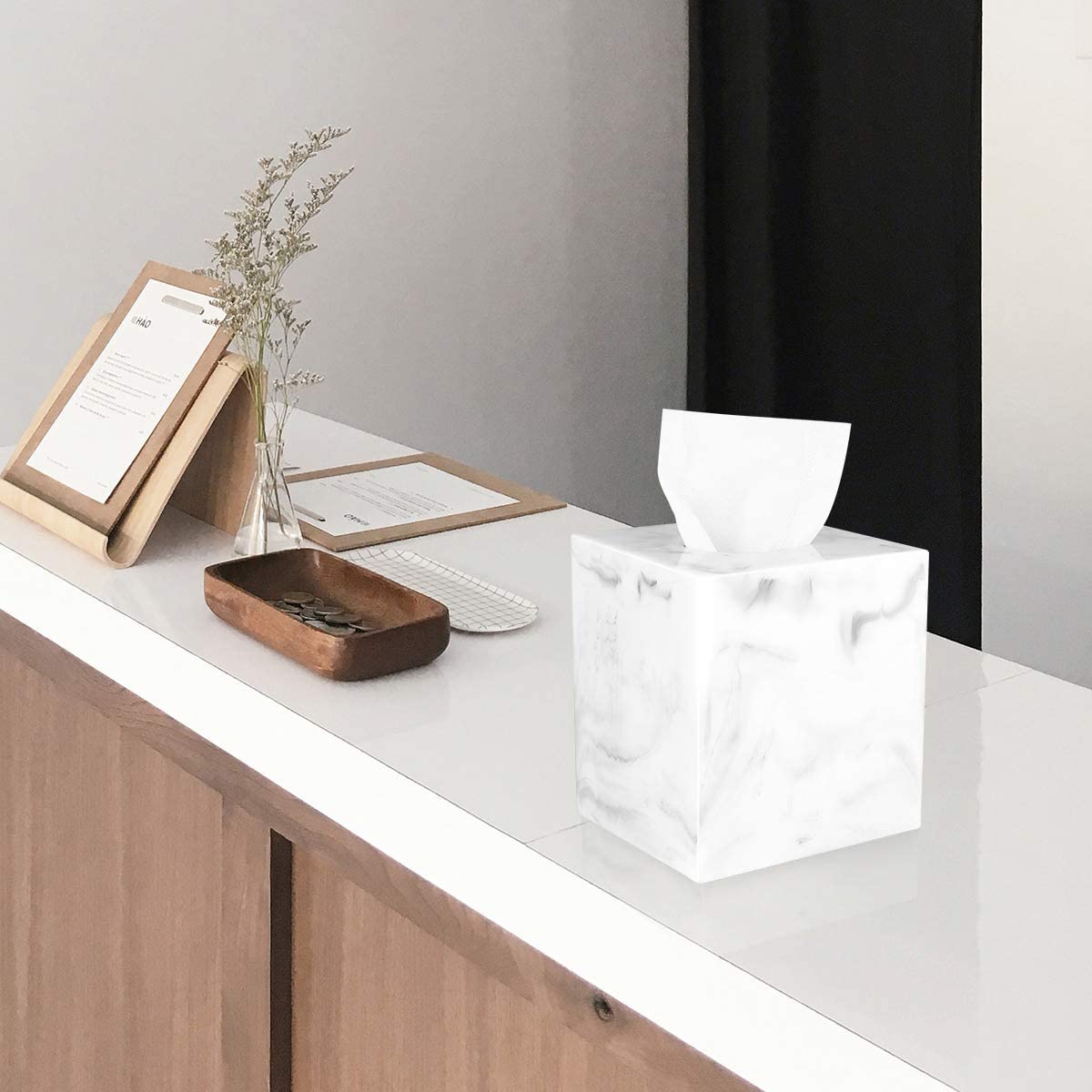 Modern Square Resin Tissue Box Manufacturer