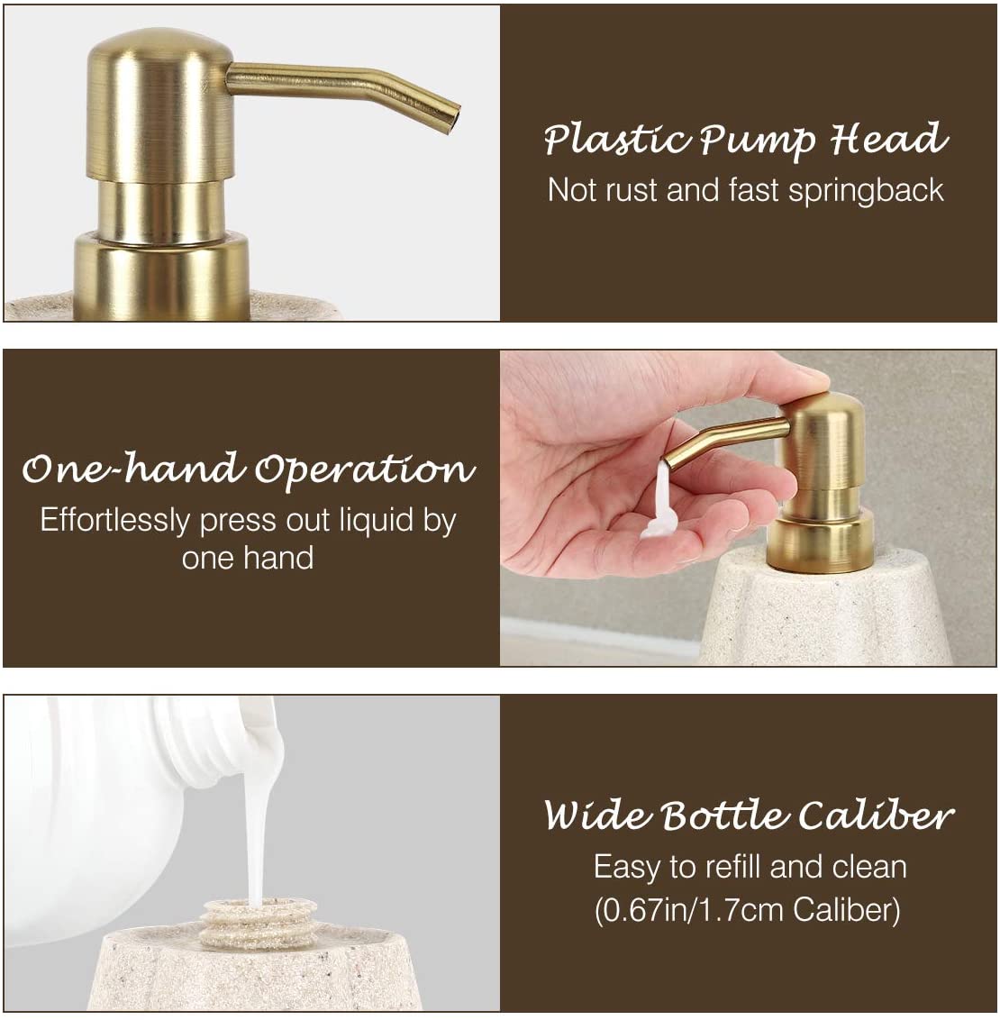 Resin Lotion Pump Bottle Manufacturer