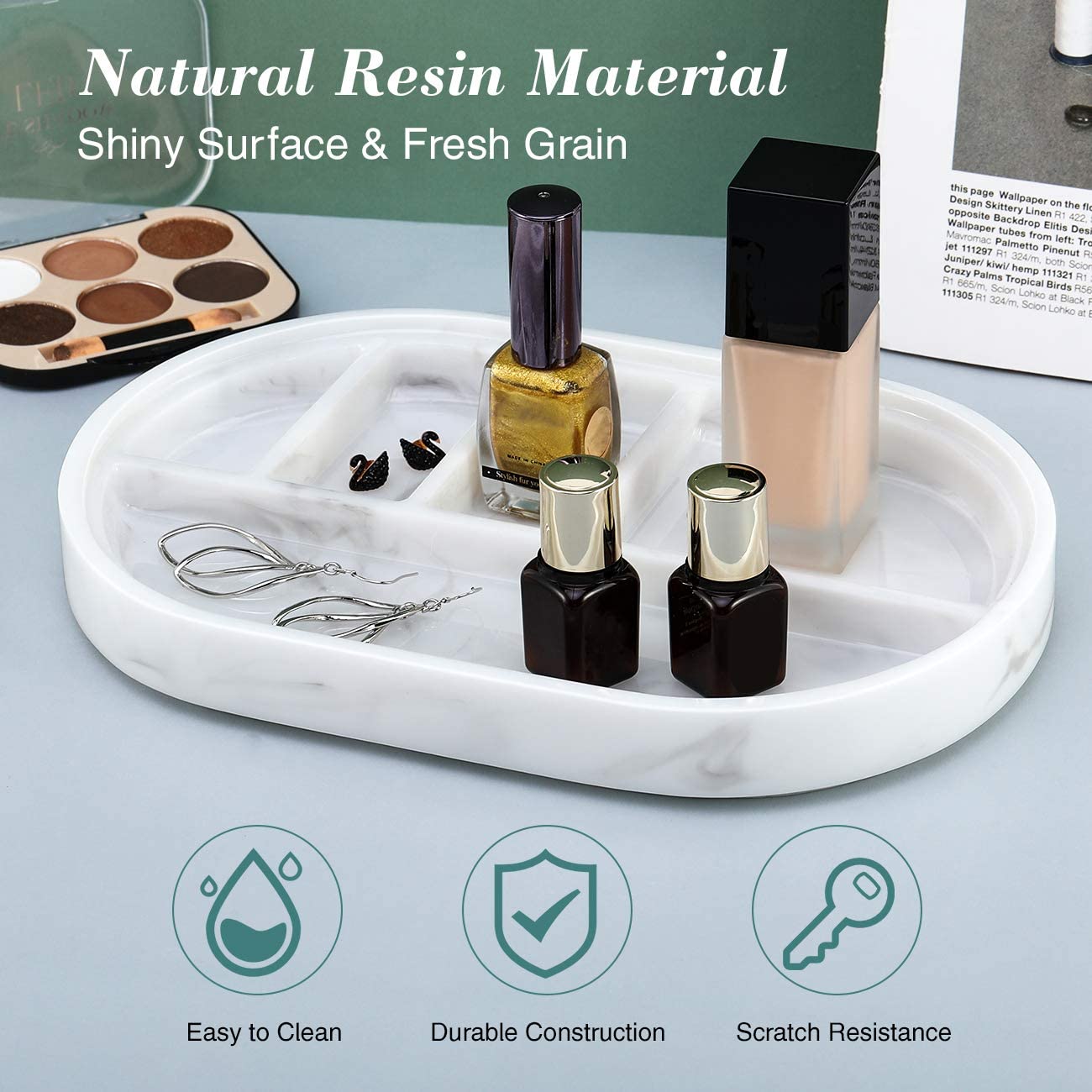 5 Divided Compartments Jewelry Tray Manufacturer