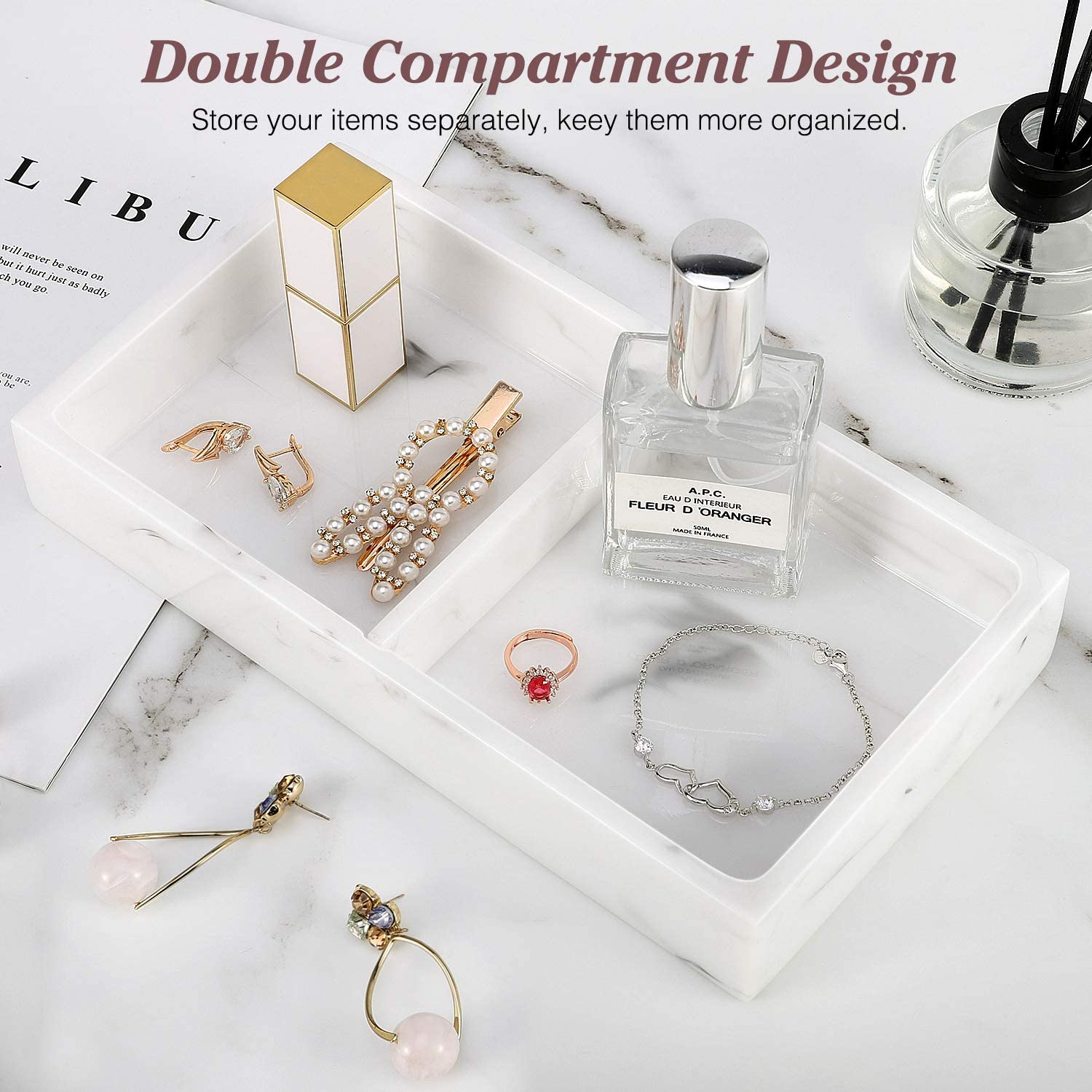 Double Compartment Resin Tray Manufacturer