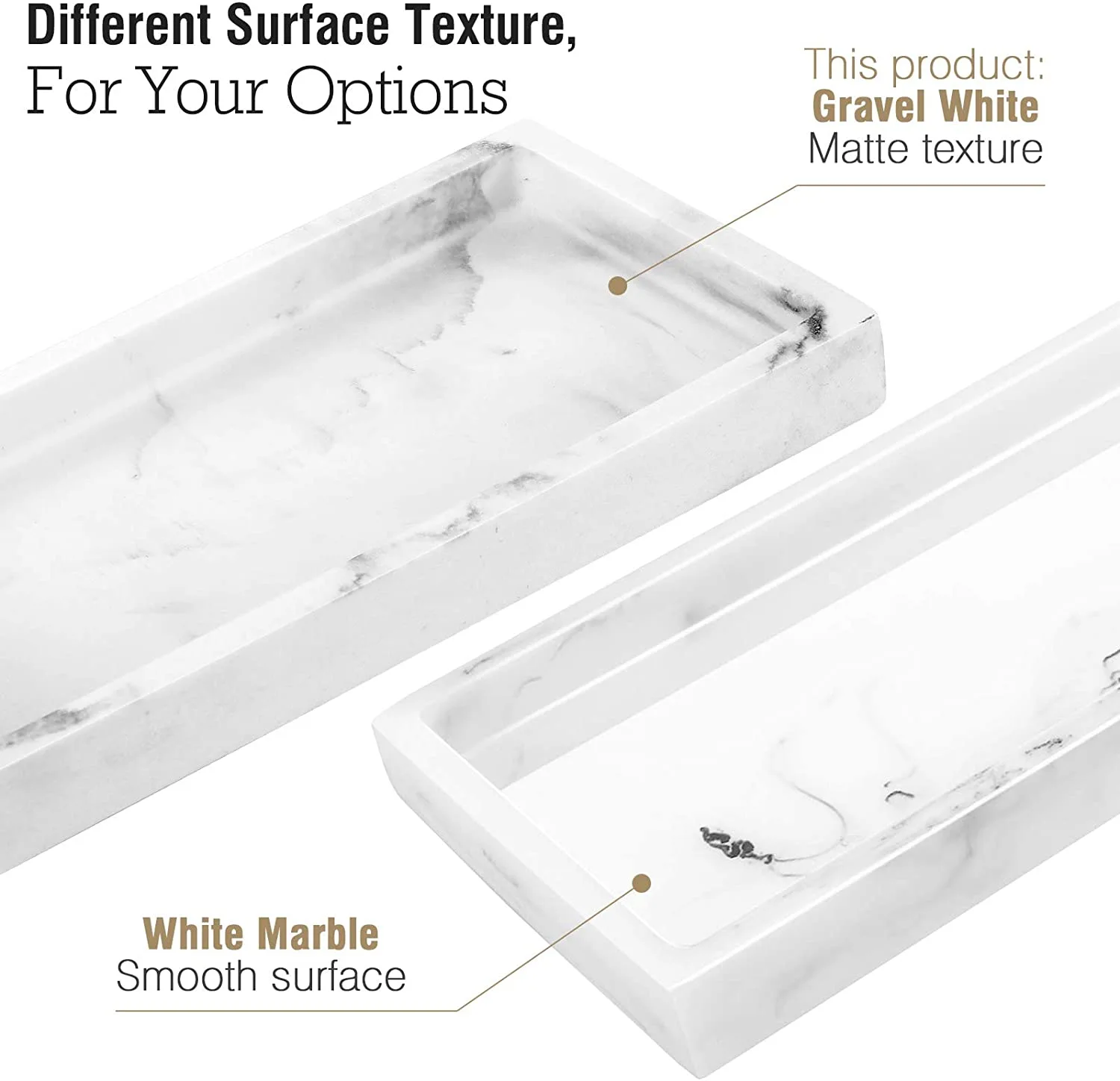 Resin Dresser Square Decorative Trays Manufacturer