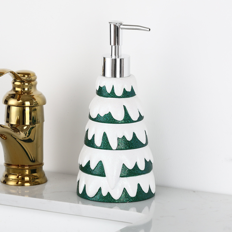 Resin Christmas Tree Lotion Dispenser Manufacturer