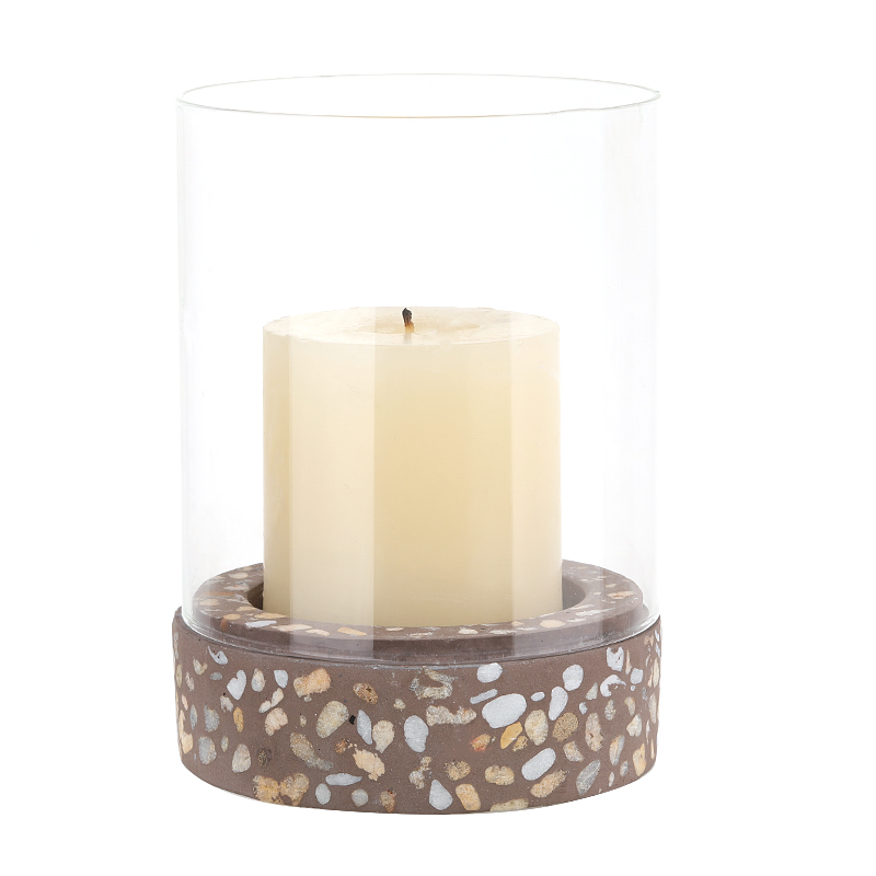 Glass Cover Cement Candle Supporter Manufacturer