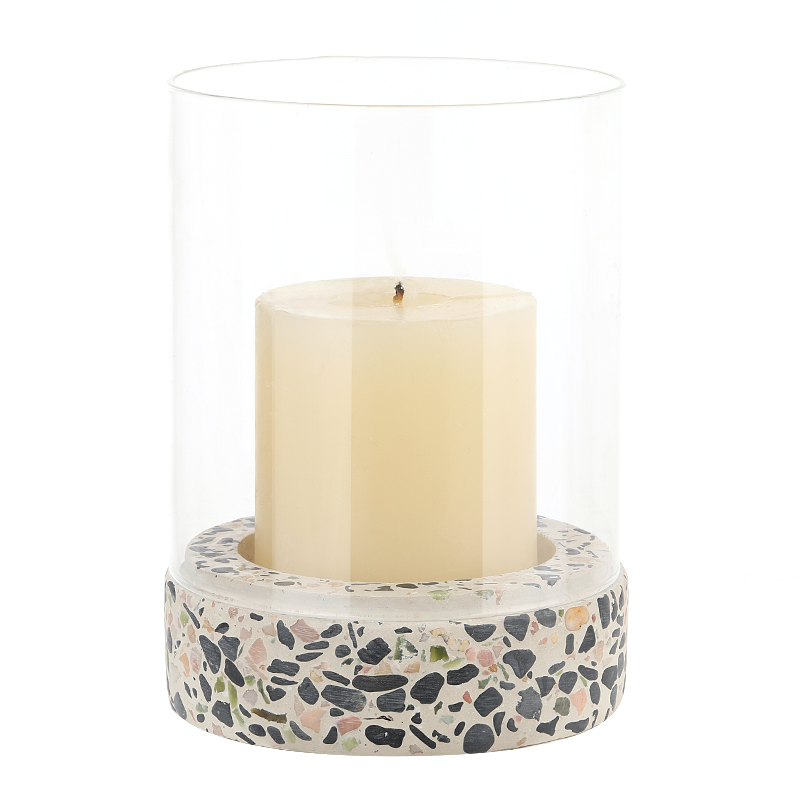 Glass Cover Cement Candle Supporter Manufacturer